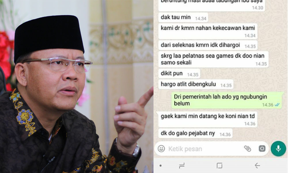 Tanggapan Gubernur Terkait Keluhan Atlet Sea Games Asal Bengkulu