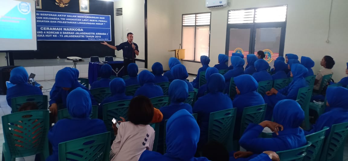 BNN Sosialisasi P4GN Bagi Pengurus Cabang 4 Korcab II Daerah Jalasenastri Armada I
