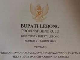 Setelah Dilantik Bupati