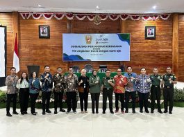 BJB dan Bank Bengkulu, beserta Korem 041/Gamas Sosialisasikan PKS Jasa Perbankan BJB dan Bank Bengkulu