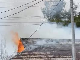 Kebakaran di Gudang PPI