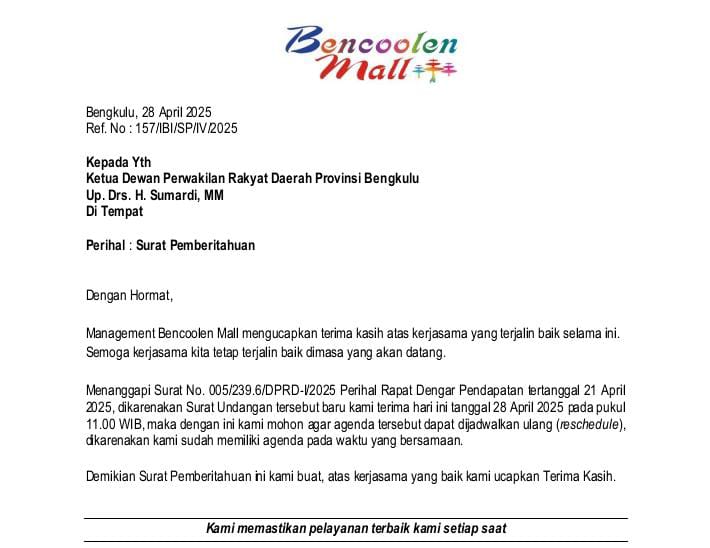 Manajemen Bencoolen Mall