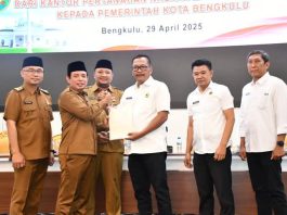 Pemkot Bengkulu Terima 457 Sertifikat Tanah Jalan Pemkot Bengkulu Terima