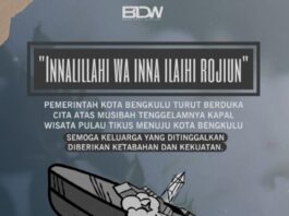 Walikota Bengkulu, Dedy Wahyudi Sampaikan Ucapan Duka Atas Musibah Kapal Wisata Pulau Tikus Walikota Bengkulu, Dedy Wahyudi