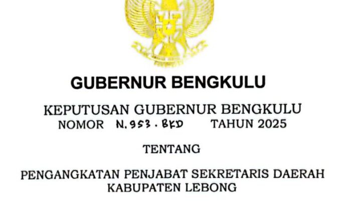 Ditunjuk Jadi Pj. Sekda