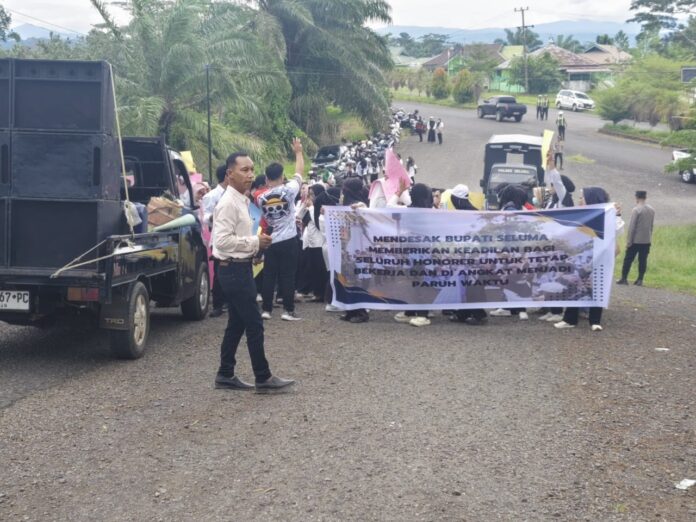 Dirumahkan, Ratusan Mantan Honorer