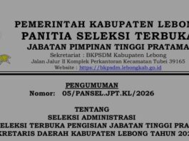 Seleksi JPTP Sekda Lebong