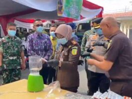 Kejari Bengkulu Musnahkan