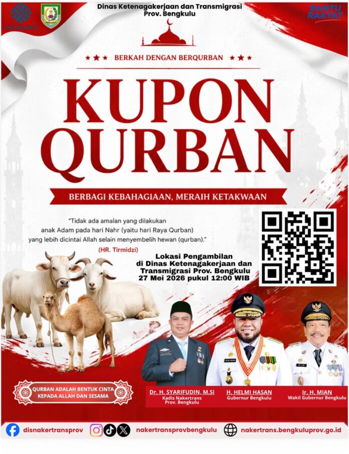 Disnakertrans Bengkulu Sembelih