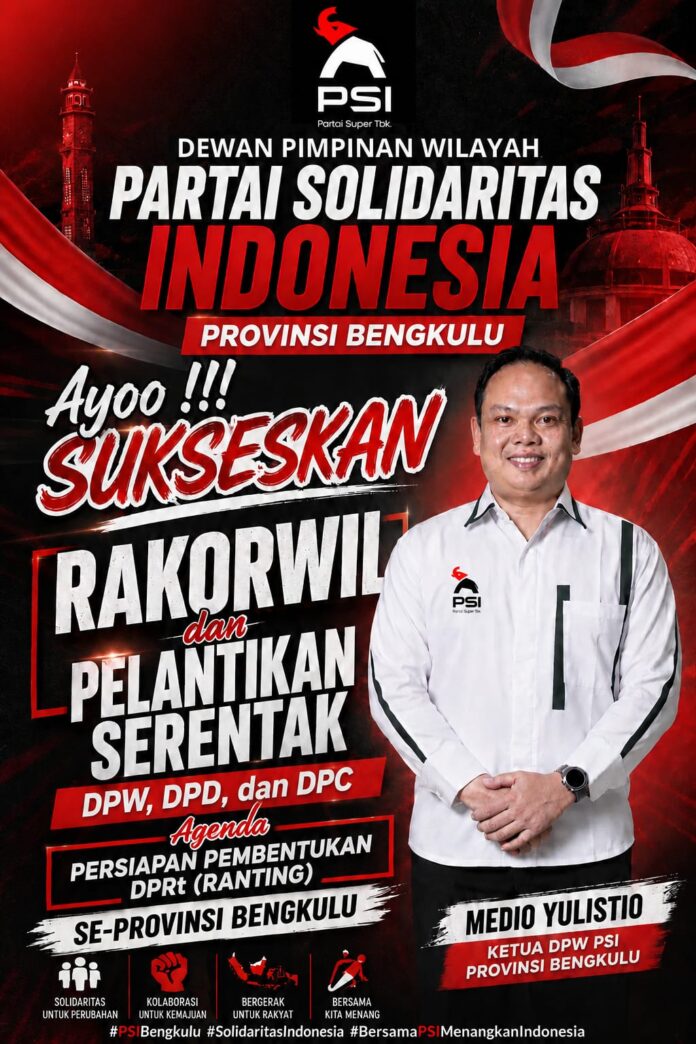 Siapkan Pelantikan, DPW PSI