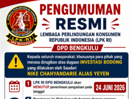 LPK-RI Bengkulu Tutup Posko Pengaduan, Siapkan Laporan ke Mabes Polri LPK-RI Bengkulu Tutup Posko