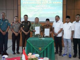 Pemprov Bengkulu Bersama TNI