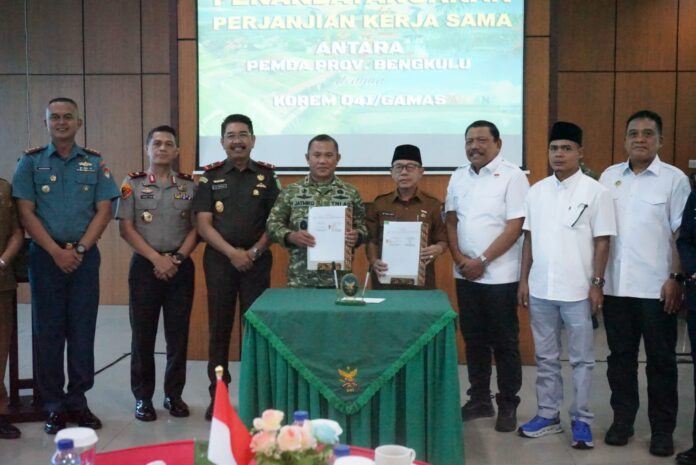 Pemprov Bengkulu Bersama TNI