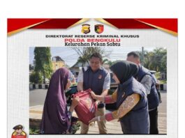 Sambut HUT 80 Polri, Ditreskrimsus Polda Bengkulu Gelar Bakti Sosial Sambut HUT 80 Polri