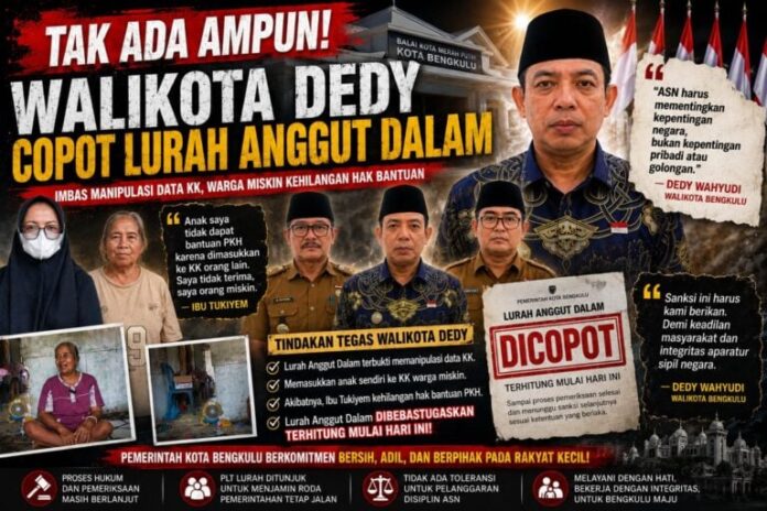 Walikota Bengkulu Bebastugaskan