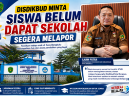 Dikbud Bengkulu Minta Wali