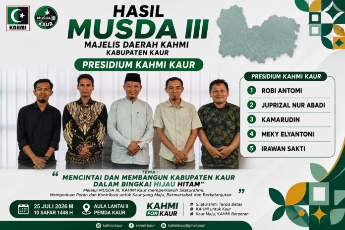 MUSDA III KAHMI Kaur Tetapkan