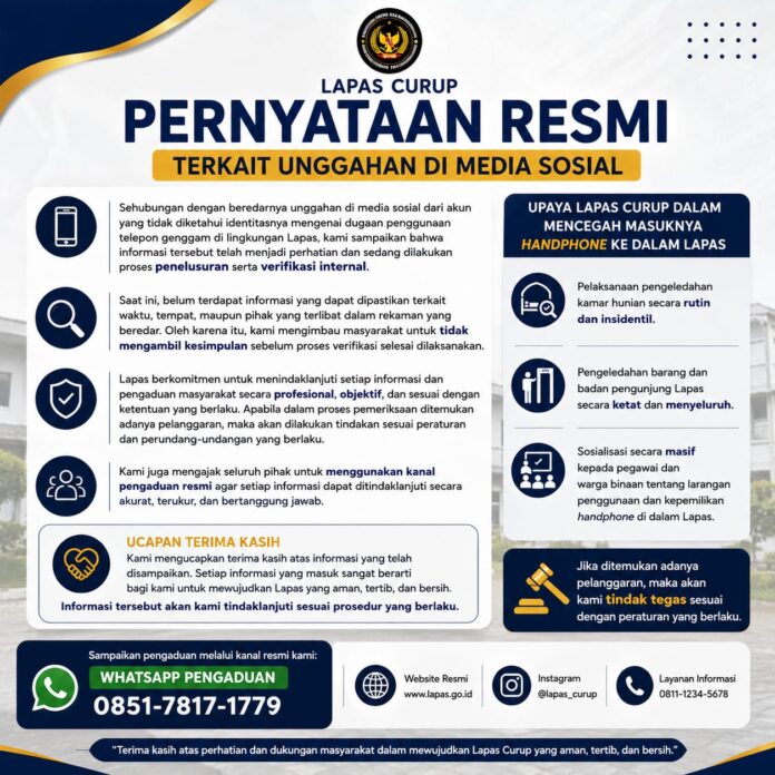 Terkait Video WBP Gunakan