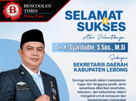 Lantik Syarifuddin Sebagai Sekda