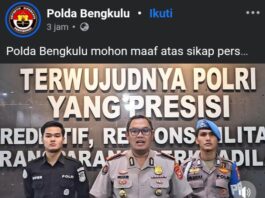 Polda Bengkulu Akui